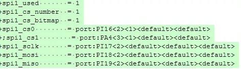 A40i/T3 dts 配置引腳復(fù)用-打開SPI1的配置